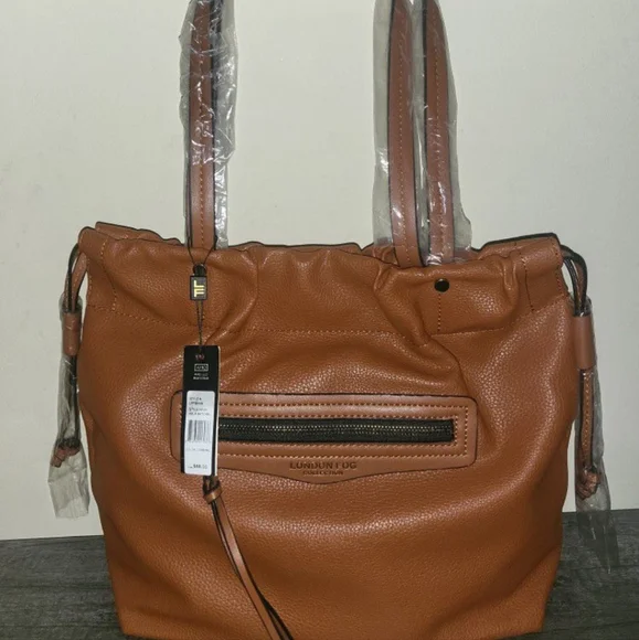 Tan leather London fog handbag brandnew - Picture 3 of 3